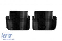 Specific rubber mats suitable for Dacia Logan, Sandero, Sandero Stepway after 2021, 4-piece set, black color-image-6250024