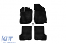 image-34-Specific rubber mats suitable for Dacia Sandero after 2019, 4-piece set, black color