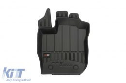 Specific rubber mats suitable for Dacia Sandero after 2012, 4-piece set, black color, with 24-month warranty-image-6221736