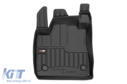 Specific rubber mats suitable for Dacia Sandero after 2020, 4-piece set, black color, with 24-month warranty-image-6223540