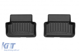 Specific rubber mats suitable for Dacia Sandero after 2020, 4-piece set, black color, with 24-month warranty-image-6223542