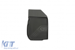 Specific rubber mats suitable for Dacia Sandero 2012-2020, 4-piece set, black color-image-6226901