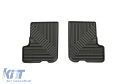 Specific rubber mats suitable for Dacia Sandero 2012-2020, 4-piece set, black color-image-6226902