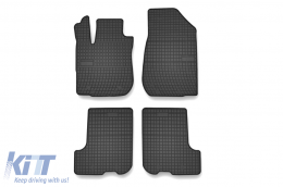 Specific rubber mats suitable for Dacia Sandero, Sandero Stepway after 2018, 4-piece set, black color from Frogum El Toro series - ABFMD6023956