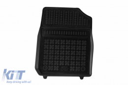 Specific rubber mats suitable for Dacia Spring after 2021, 3-piece set, black color-image-6216713