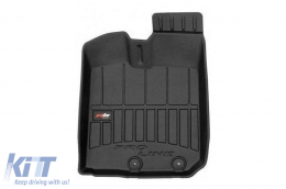 Specific rubber mats suitable for Dacia Spring after 2021, 3-piece set, black color, with 24-month warranty-image-6223548