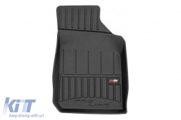 Specific rubber mats suitable for Dacia Spring after 2021, 3-piece set, black color, with 24-month warranty-image-6223549