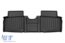 Specific rubber mats suitable for Dacia Spring after 2021, 3-piece set, black color, with 24-month warranty-image-6223550