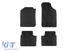 Specific rubber mats suitable for Dacia Spring after 2022, 4-piece set, black color - ABFMD6023758