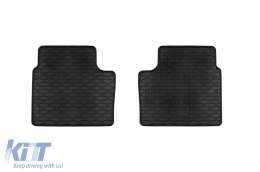 Specific rubber mats suitable for Dacia Spring after 2022, 4-piece set, black color-image-6250070