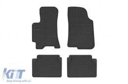 Specific rubber mats suitable for Daewoo Lanos T100, T150 1997-2002, 4-piece set, black color - ABFMC6023912