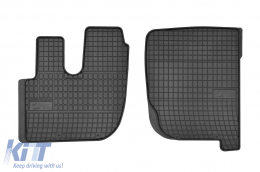 Specific rubber mats suitable for DAF LF 44, 55 after 2002, 2-piece set, black color from Frogum El Toro series - ABFMI6019094