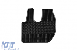 Specific rubber mats suitable for DAF LF Euro 6 after 2013, 2-piece set, black color-image-6249320