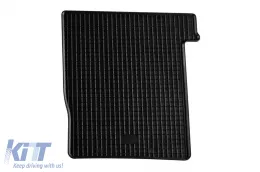 Specific rubber mats suitable for DAF XF Euro 6 after 2013, 2-piece set, black color-image-6249692