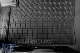 Specific rubber mats suitable for DAF XF Euro 6 after 2013, 2-piece set, black color-image-6249694