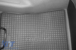 Specific rubber mats suitable for DAF XF Euro 6 after 2013, 2-piece set, black color-image-6249695