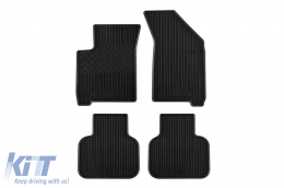 Specific rubber mats suitable for Dodge Journey after 2008, Fiat Freemont after 2011, 4-piece set, black color-image-6248442
