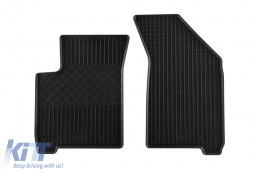 Specific rubber mats suitable for Dodge Journey after 2008, Fiat Freemont after 2011, 4-piece set, black color-image-6248443