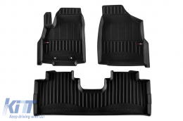 image-8-Specific rubber mats suitable for DongFeng Forthing T5 after 2024, 3-piece set, black color, with 24-month warranty