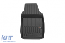 Specific rubber mats suitable for Fiat 500 after 2007, 4-piece set, black color, with 24-month warranty-image-6222178