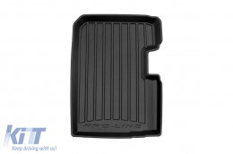 Specific rubber mats suitable for Fiat 500 II Hybrid after 2020, 4-piece set, black color, with 24-month warranty-image-6223149