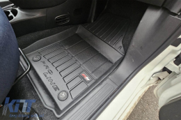 Specific rubber mats suitable for Fiat 500 II Hybrid after 2020, 4-piece set, black color, with 24-month warranty-image-6223151