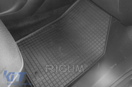 Specific rubber mats suitable for Fiat 500X after 2015, 4-piece set, black color-image-6249336