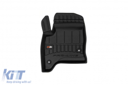 Specific rubber mats suitable for Fiat 600 after 2023, Alfa Romeo Junior Ibrida after 2024, 3-piece set, black color, with 24-month warranty-image-6224184