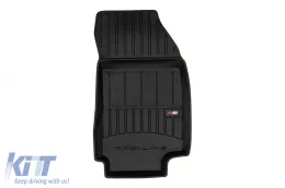 Specific rubber mats suitable for Fiat 600 after 2023, Alfa Romeo Junior Ibrida after 2024, 3-piece set, black color, with 24-month warranty-image-6224185