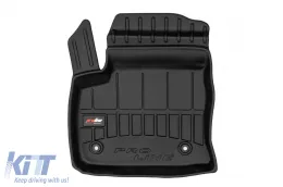 Specific rubber mats suitable for Fiat 600, Jeep Avenger Electric after 2023, Alfa Romeo Junior Elettrica after 2024, 3-piece set, black color, with 24-month warranty-image-6223991