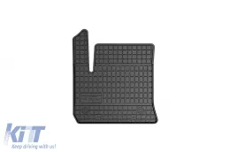 Specific rubber mats suitable for Fiat 600, Jeep Avenger Electric after 2023, 4-piece set, black color-image-6231118