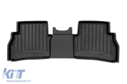 Specific rubber mats suitable for Fiat Doblo II Cargo, Maxi after 2010, 3-piece set, black color, with 24-month warranty from Frogum 3D ProLine series.-image-6222061