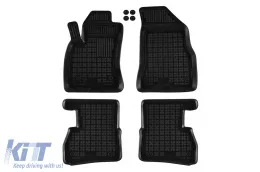 image-19-Specific rubber mats suitable for Fiat Doblo after 2010, Opel Combo D 2011-2018, 5-7 seats, 4-piece set, black color