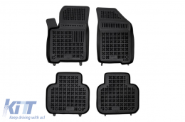 Specific rubber mats suitable for Fiat Freemont 2011-2016, 4-piece set, black color - ABFMF6016296
