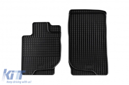 Specific rubber mats suitable for Fiat Fullback after 2016, 2-piece set, black color - ABFMF6023799