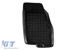 Specific rubber mats suitable for Fiat Grande Punto 2005-2009, 4-piece set, black color-image-6215407
