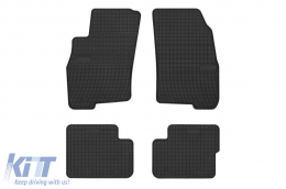 Specific rubber mats suitable for Fiat Linea 2007-2015, 4-piece set, black color from Frogum El Toro series-image-6230657