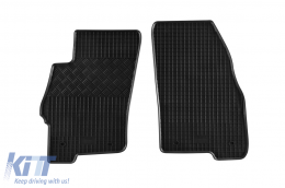 Specific rubber mats suitable for Fiat Linea after 2007, 4-piece set, black color-image-6248449