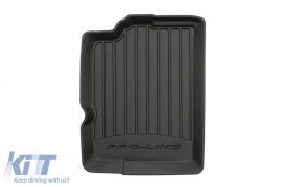Specific rubber mats suitable for Fiat Panda II 2003-2012, 4-piece set, black color, with 24-month warranty-image-6220772