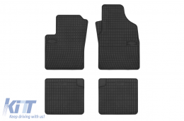 Specific rubber mats suitable for Fiat Panda III after 2011, 4-piece set, black color - ABFMF6023978