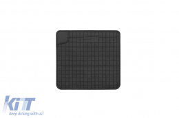 Specific rubber mats suitable for Fiat Panda III after 2011, 4-piece set, black color-image-6250749