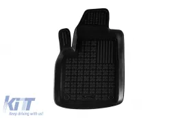 Specific rubber mats suitable for Fiat Panda 2003-2012, 4-piece set, black color-image-6215377