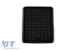 Specific rubber mats suitable for Fiat Panda 2003-2012, 4-piece set, black color-image-6215380