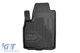 Specific rubber mats suitable for Fiat Panda 2003-2012, 4-piece set, black color-image-6226570