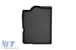 Specific rubber mats suitable for Fiat Panda 2003-2012, 4-piece set, black color-image-6226572