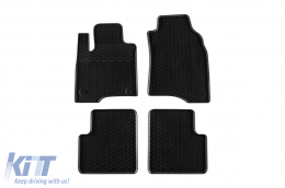 image-3-Specific rubber mats suitable for Fiat Panda after 2012, 4-piece set, black color