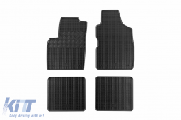 Specific rubber mats suitable for Fiat Panda after 2003, 4-piece set, black color - ABFMF6023465