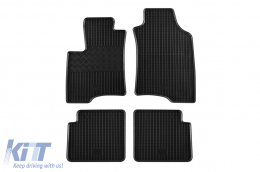 Specific rubber mats suitable for Fiat Panda after 2012, Panda Hybrid after 2020, 4-piece set, black color - ABFMF6023466