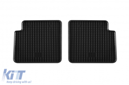 Specific rubber mats suitable for Fiat Panda after 2012, Panda Hybrid after 2020, 4-piece set, black color-image-6248459
