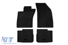 Specific rubber mats suitable for Fiat Tipo hatchback, sedan, wagon after 2016, 4-piece set, black color - ABFMF6023657